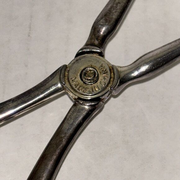 Princess House Salad Serving Tongs 10 Inch Silver Plated Vintage Grandmacore - Picture 5 of 8